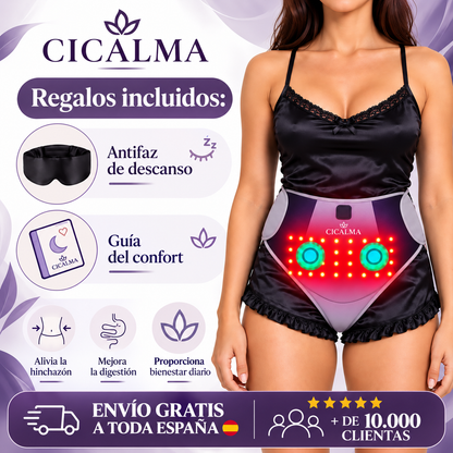 CICALMA Lunéa™ – Faja térmica con masaje y luz roja